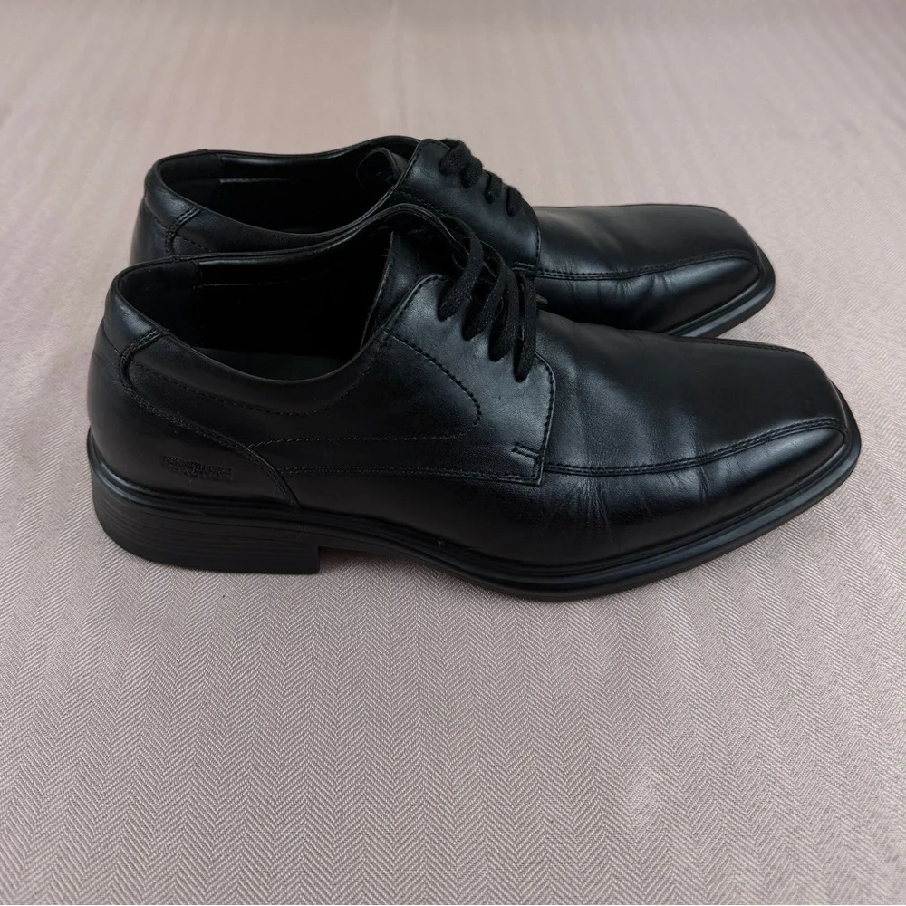 Kenneth Cole Reaction Stand Out Black Leather‎ Oxford Men’s Dress Shoes Size 8.5